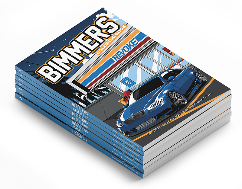 Revoke Bimmers Coloring Book - BMW Cars 11 alt