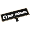 Panel Naklejka Elektryczna Facebook nick USB