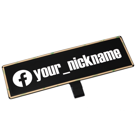 Panel Naklejka Elektryczna Facebook nick USB