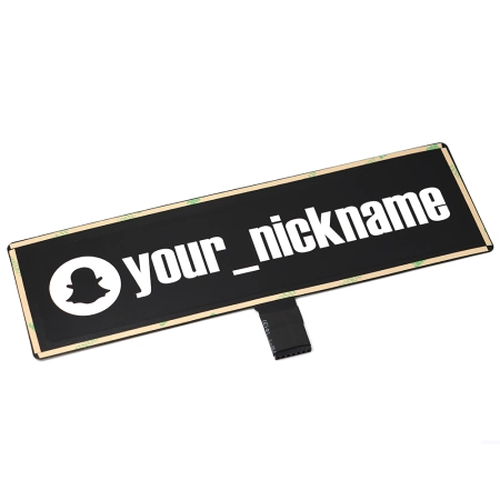 Panel Naklejka Elektryczna Snapchat nick USB