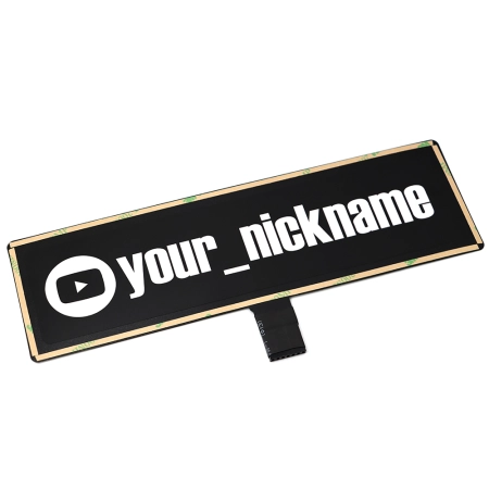 Panel Naklejka Elektryczna YouTube nick USB