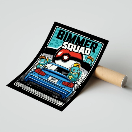 Plakat Bimmer Squad Squirtle Pokemon