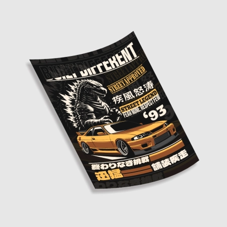 Plakat Built Different Godzilla R33