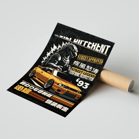 Plakat Built Different Godzilla R33
