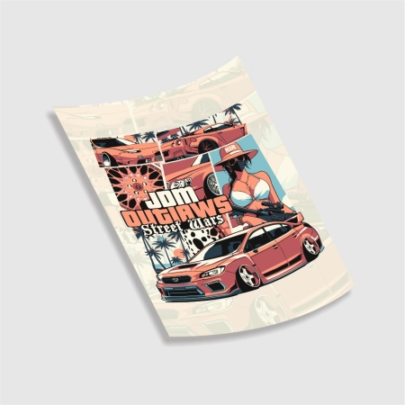 Plakat JDM Outlaws GTA Style