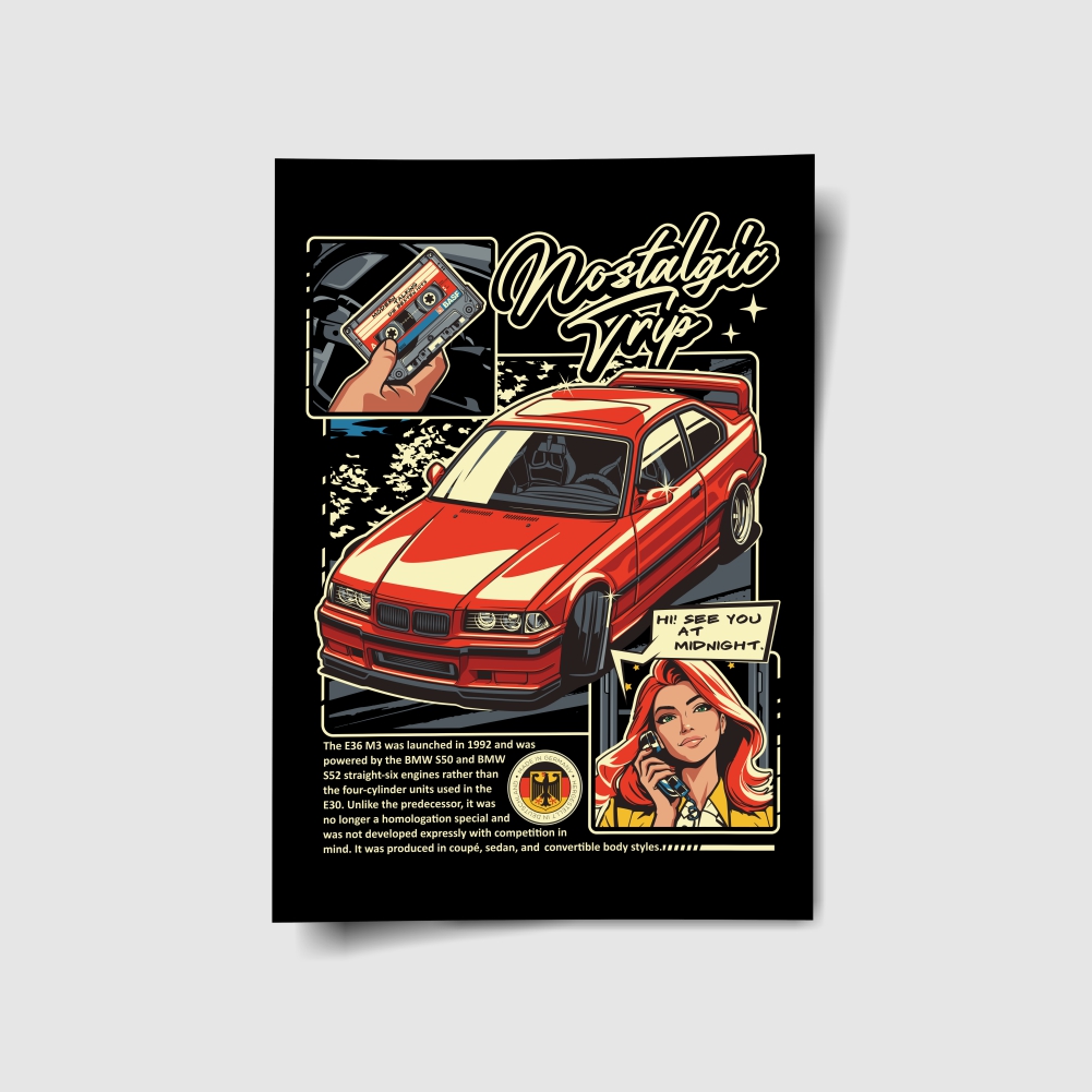 Revoke E36 Nostalgic Trip Poster 9 plakat na sciane e36 nostalgic trip1
